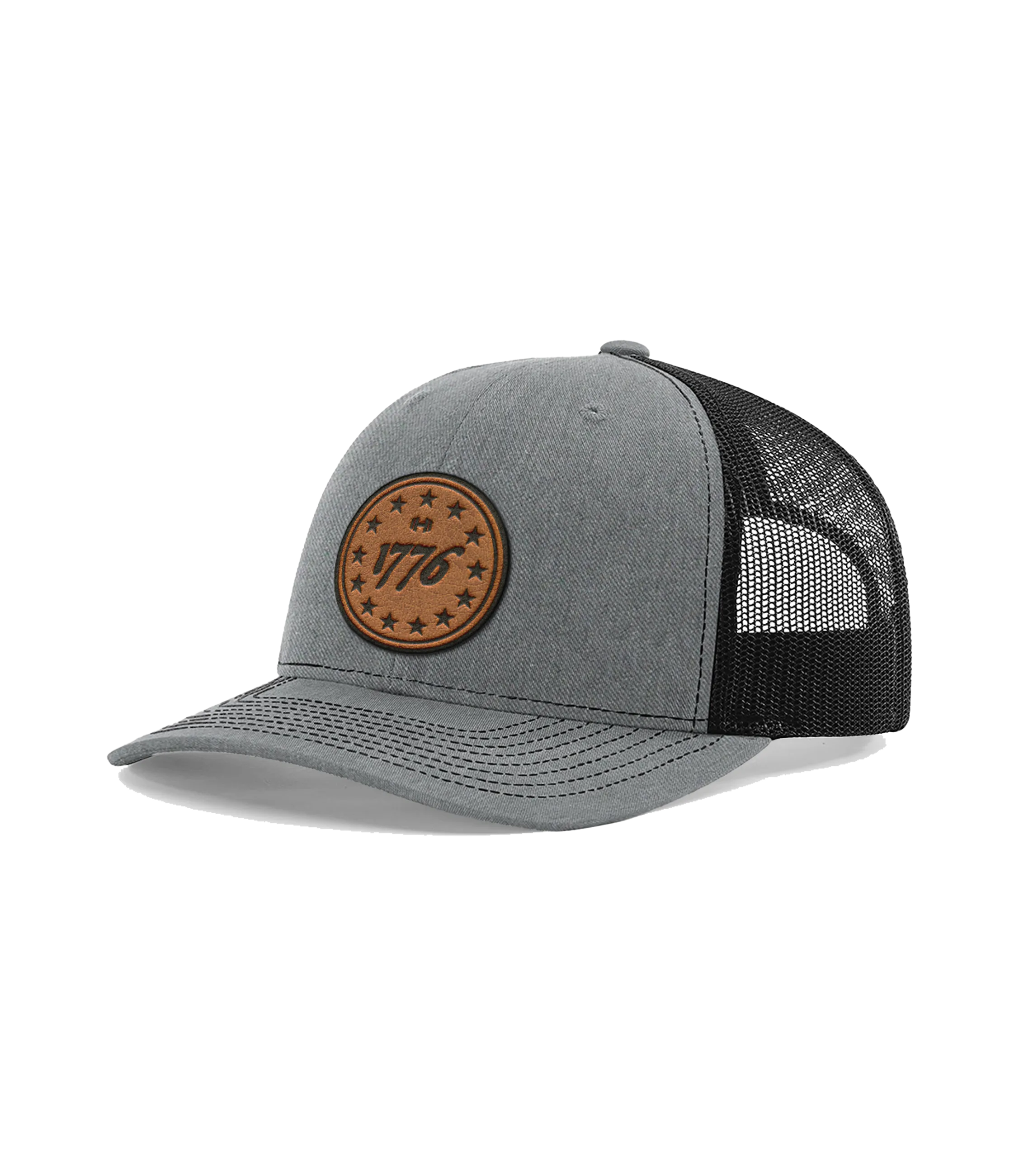 1776 Stars Premium Leather Patch Hat