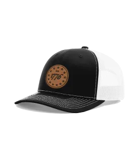 1776 Stars Premium Leather Patch Hat