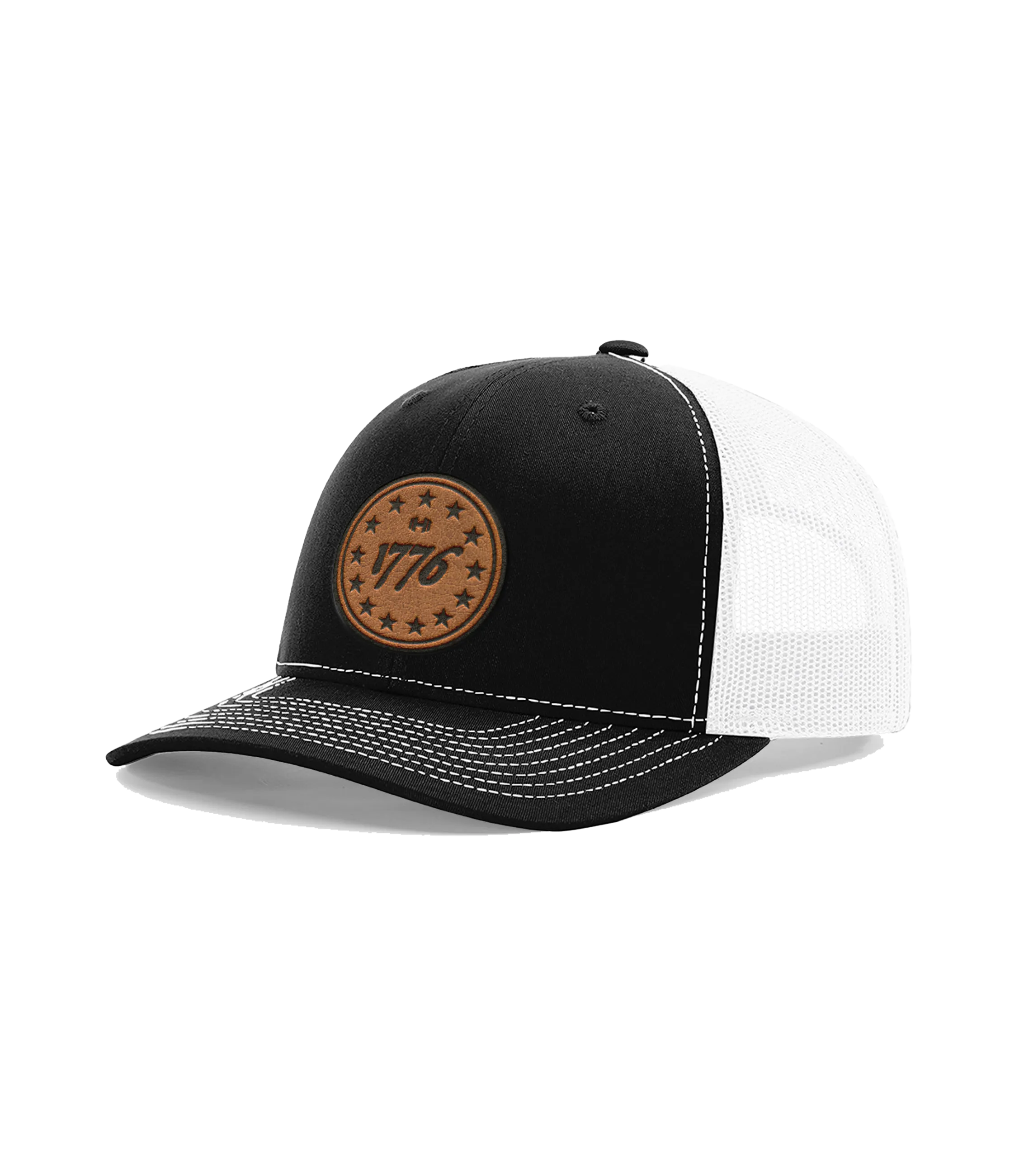 1776 Stars Premium Leather Patch Hat