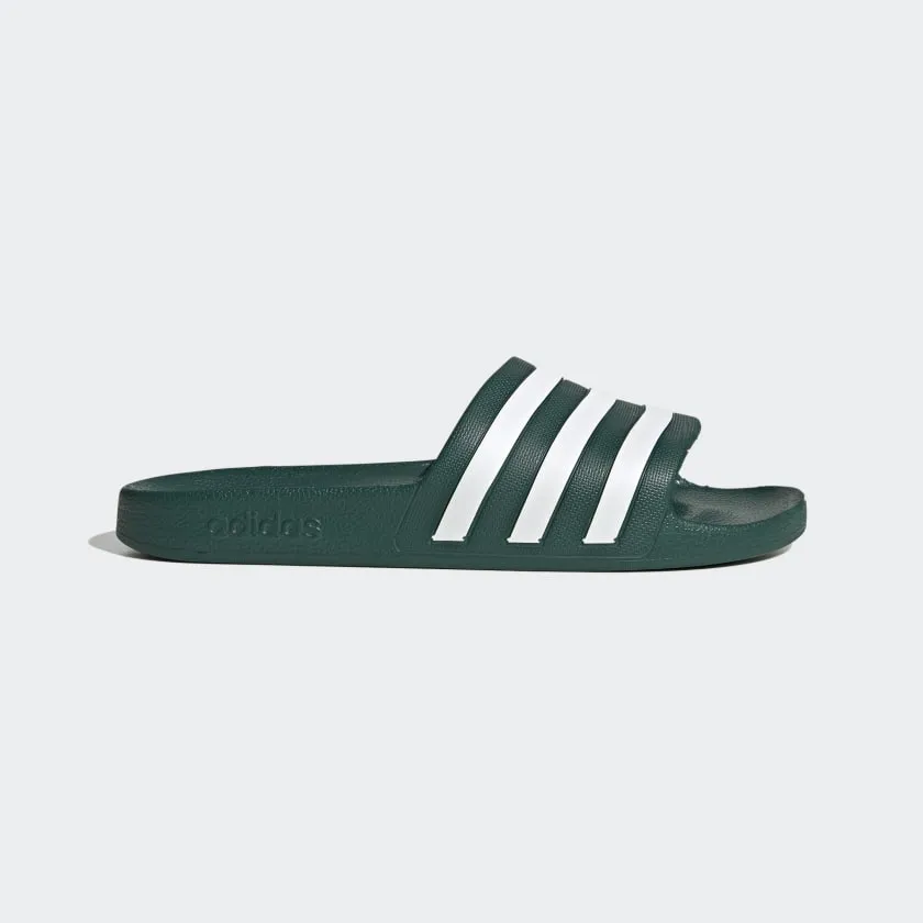 ADILETTE AQUA SLIDES Collegiate Green / Cloud White / Collegiate Green-Eg4159