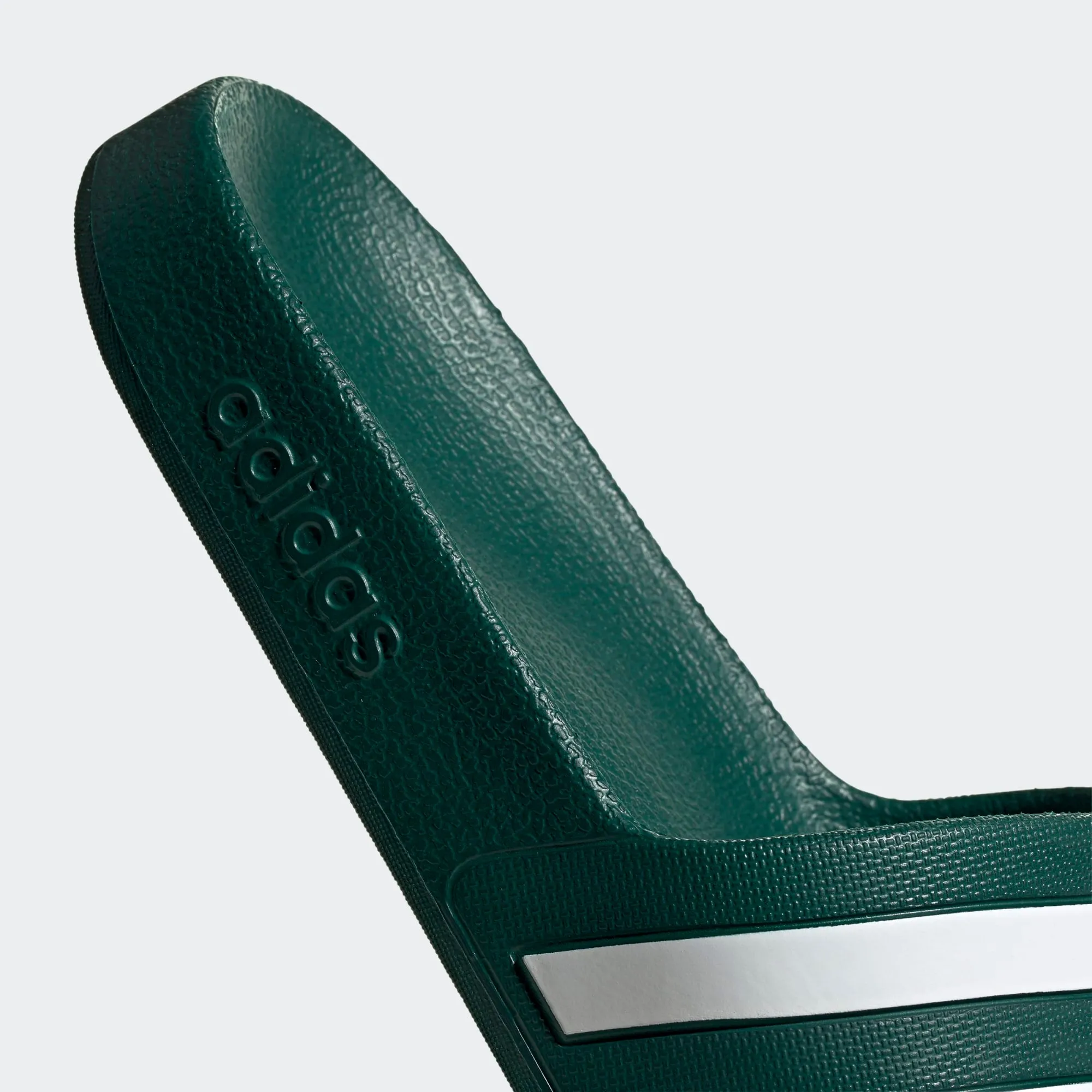 ADILETTE AQUA SLIDES Collegiate Green / Cloud White / Collegiate Green-Eg4159