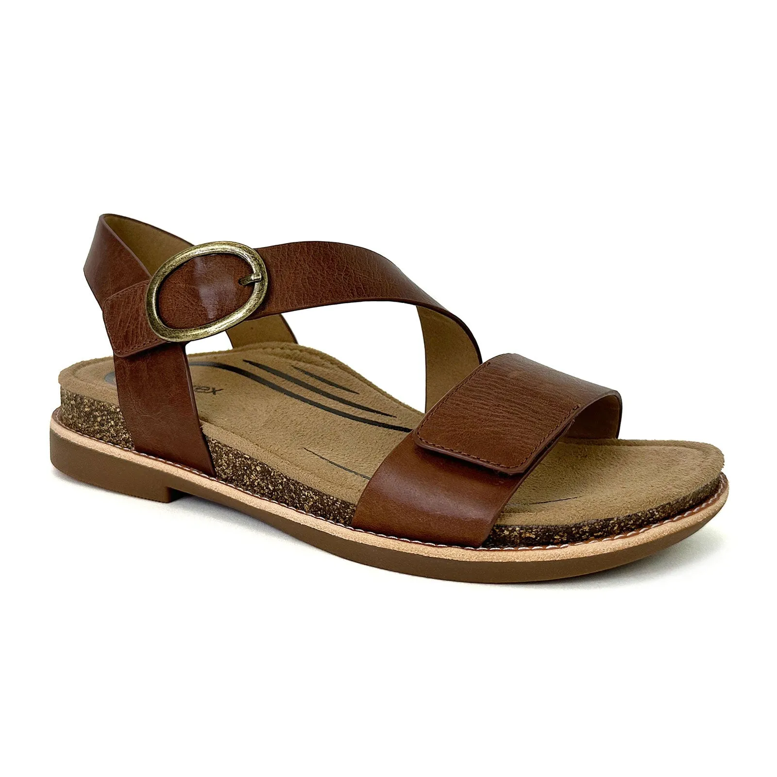 Aetrex Tamara Backstrap Sandal (Women) - Walnut