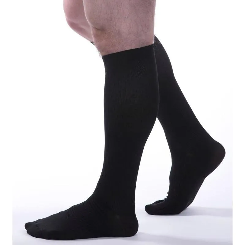 Allegro Essential Men's Ribbed Knee High 15-20 mmHg, Clearance