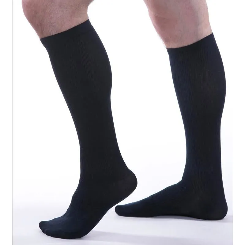 Allegro Essential Men's Ribbed Knee High 15-20 mmHg, Clearance