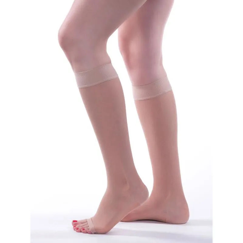 Allegro Essential Sheer Support Knee High 15-20 mmHg, Open Toe #17