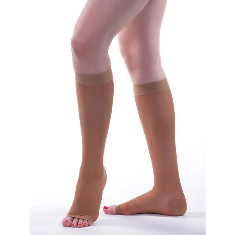 Allegro Essential Sheer Support Knee High 15-20 mmHg, Open Toe #17