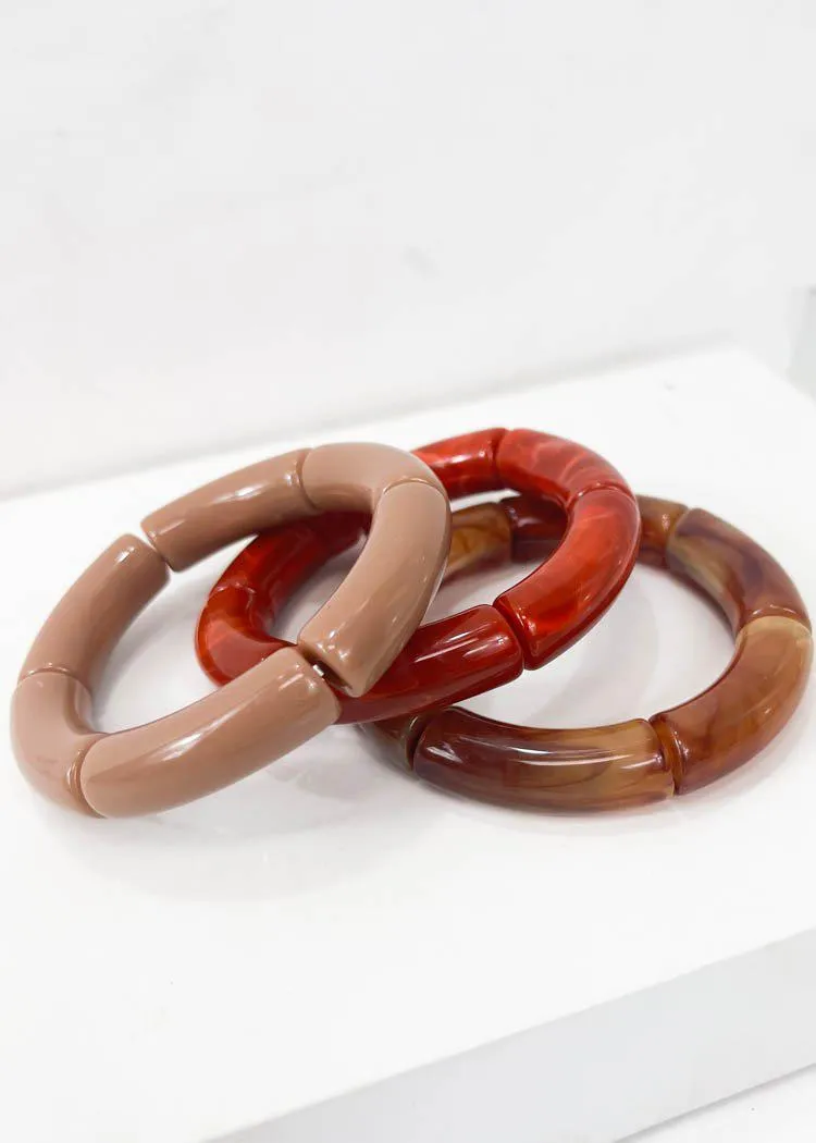 Alto Stretch Stack Bracelet-Brick-***FINAL SALE***