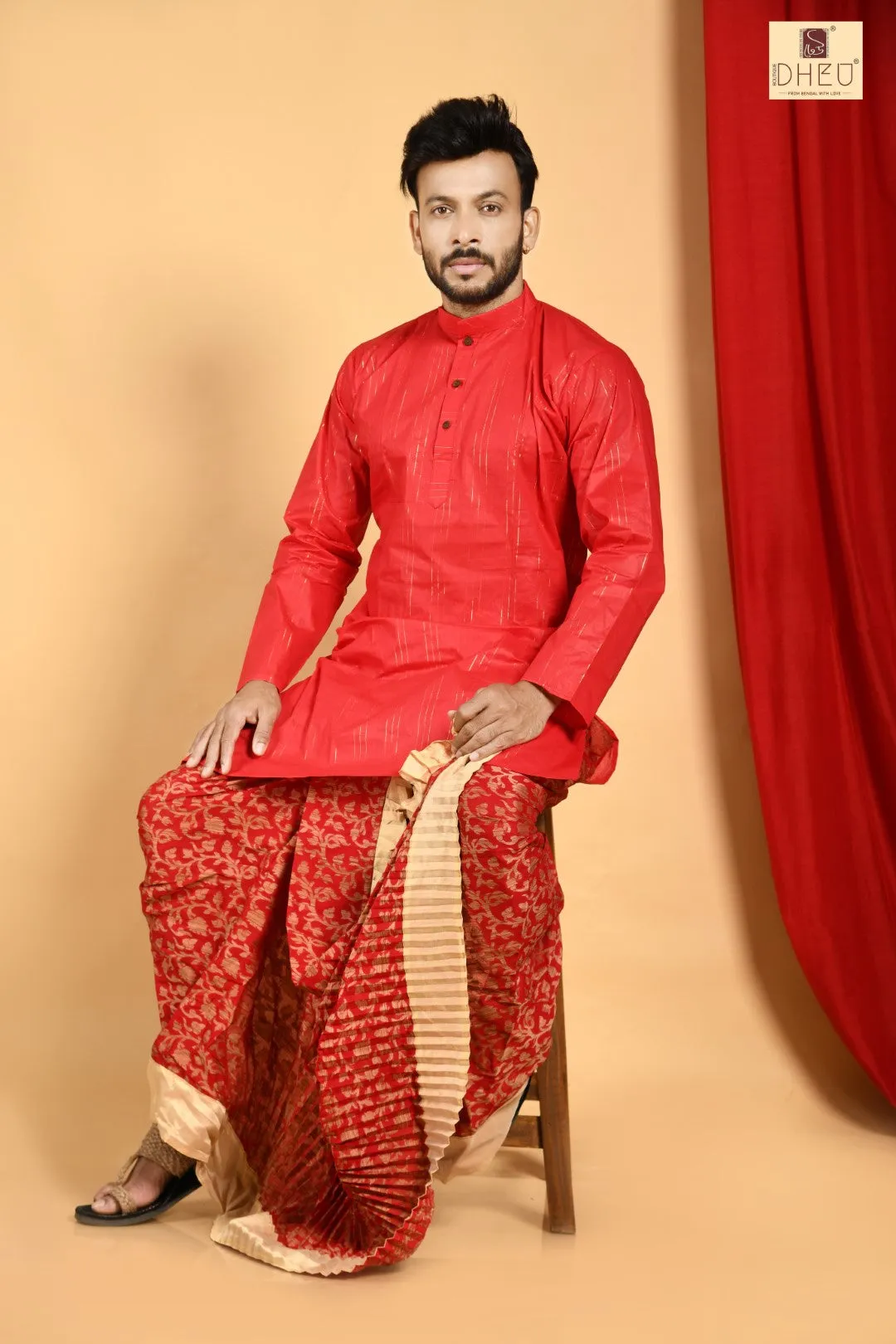 Amar Santa Thakur  - Dheu Designer Dhoti(Optional)Kurta Set