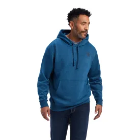 Ariat Mens Ariat Logo Hoodie - Poseidon Heather