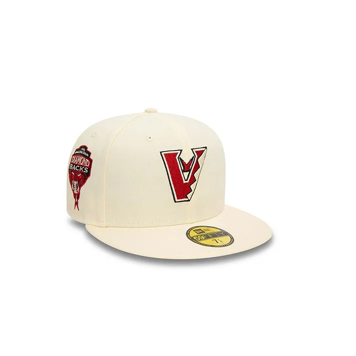 Arizona Diamondback Upside Down 59FIFTY Fitted (Cream)