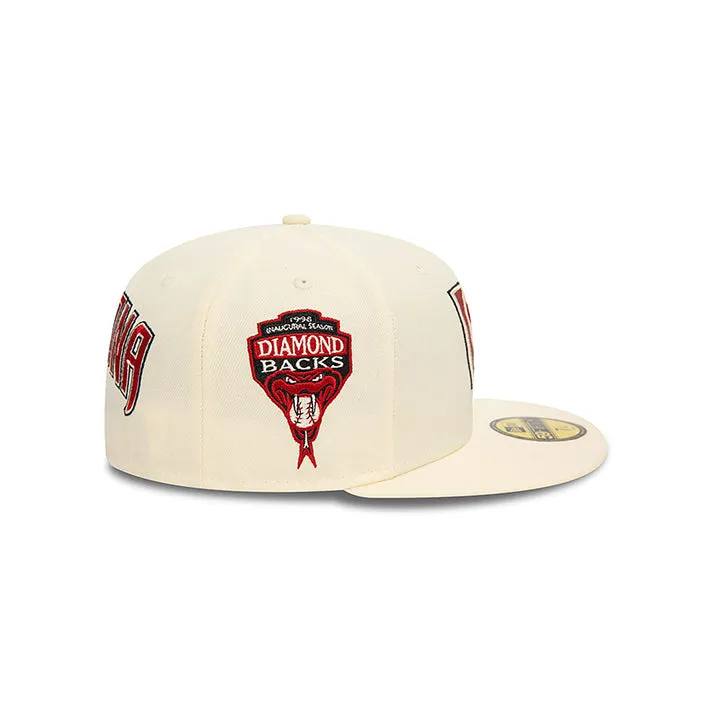 Arizona Diamondback Upside Down 59FIFTY Fitted (Cream)