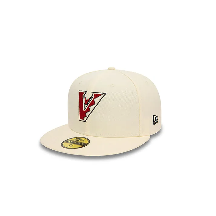 Arizona Diamondback Upside Down 59FIFTY Fitted (Cream)