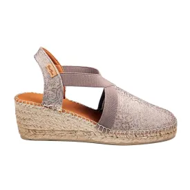 Basic Cotton Blend Wedge Espadrillel for Women - Terra-FR