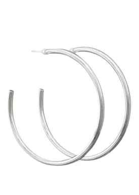 Bast Hoops-Silver