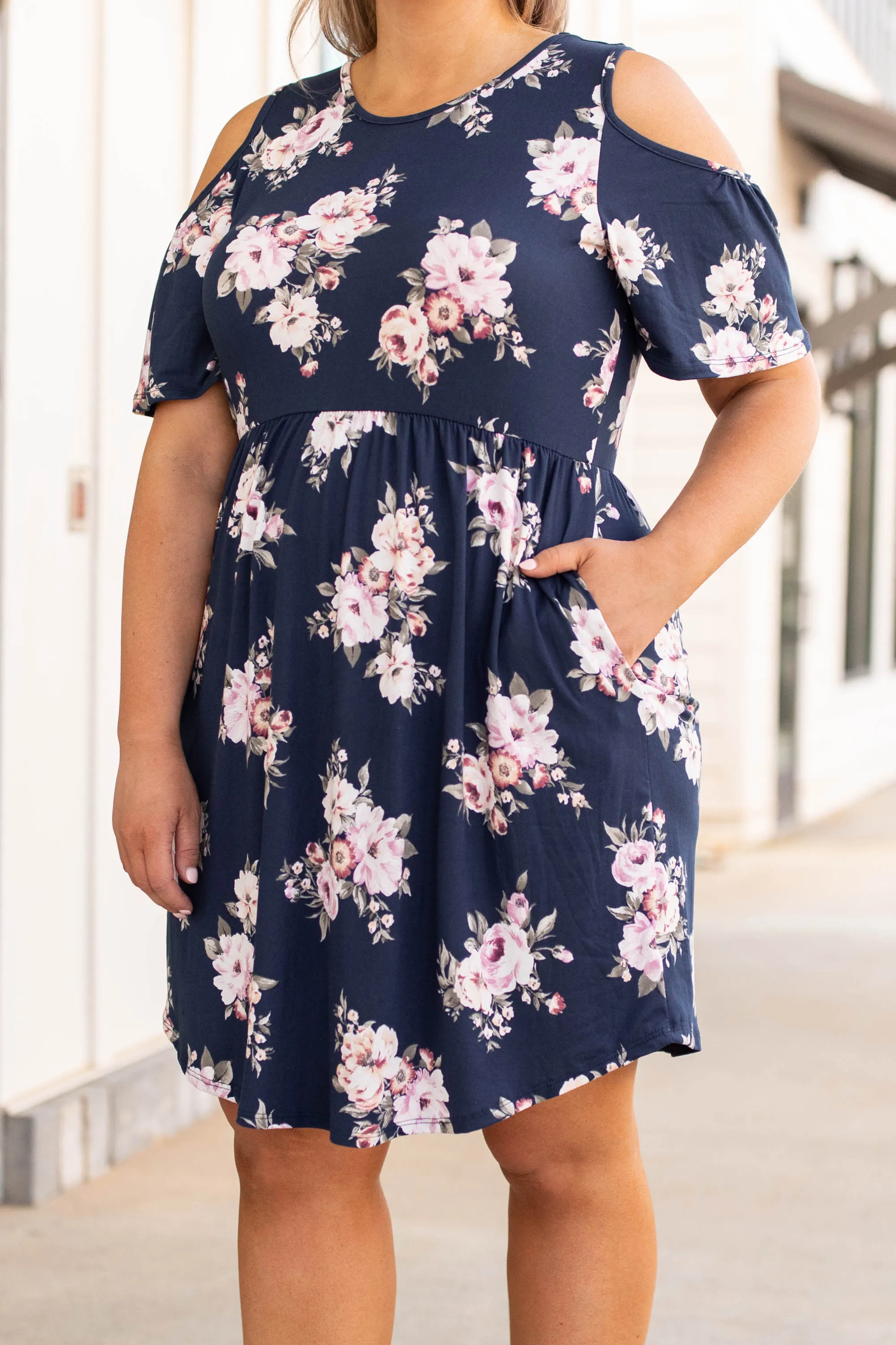 Beat The Heat Dress, Navy