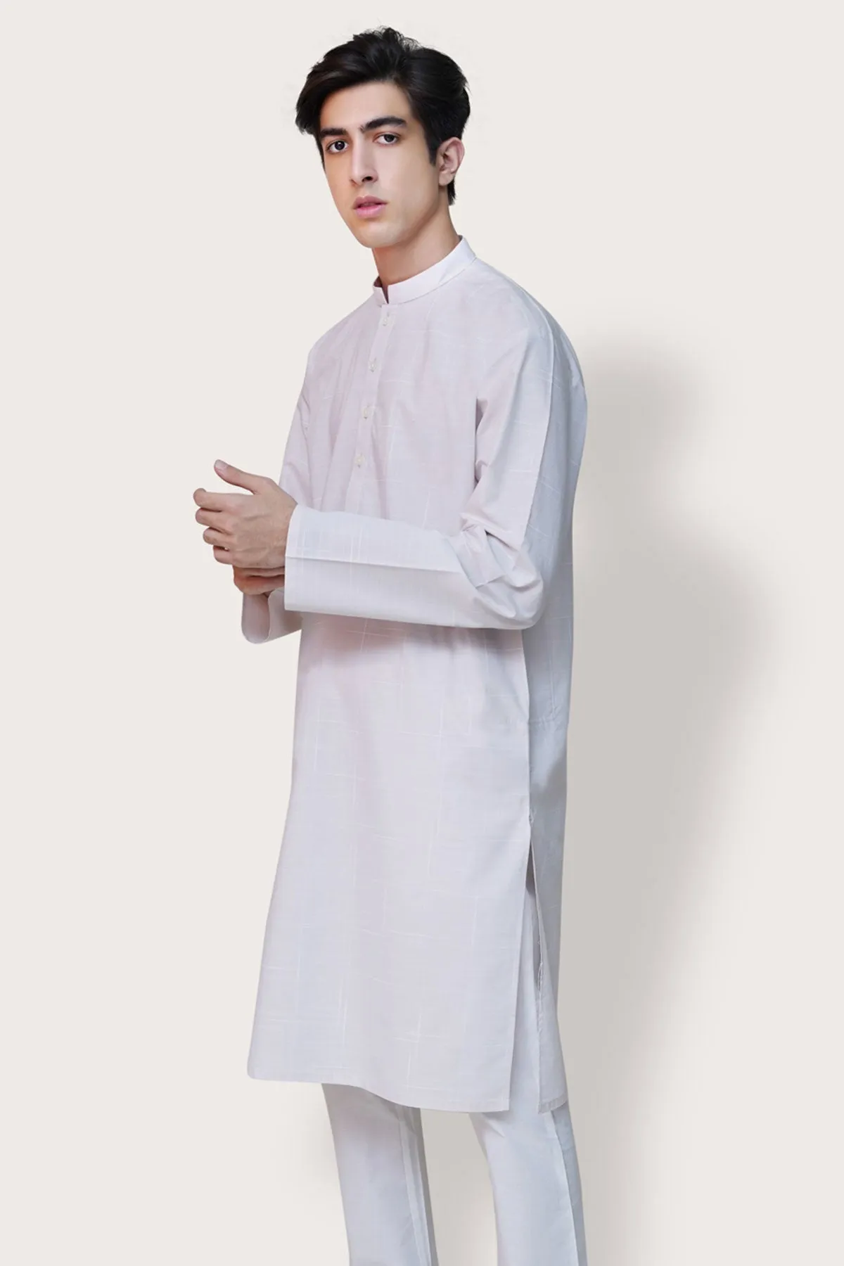 Beige Cotton Kurta