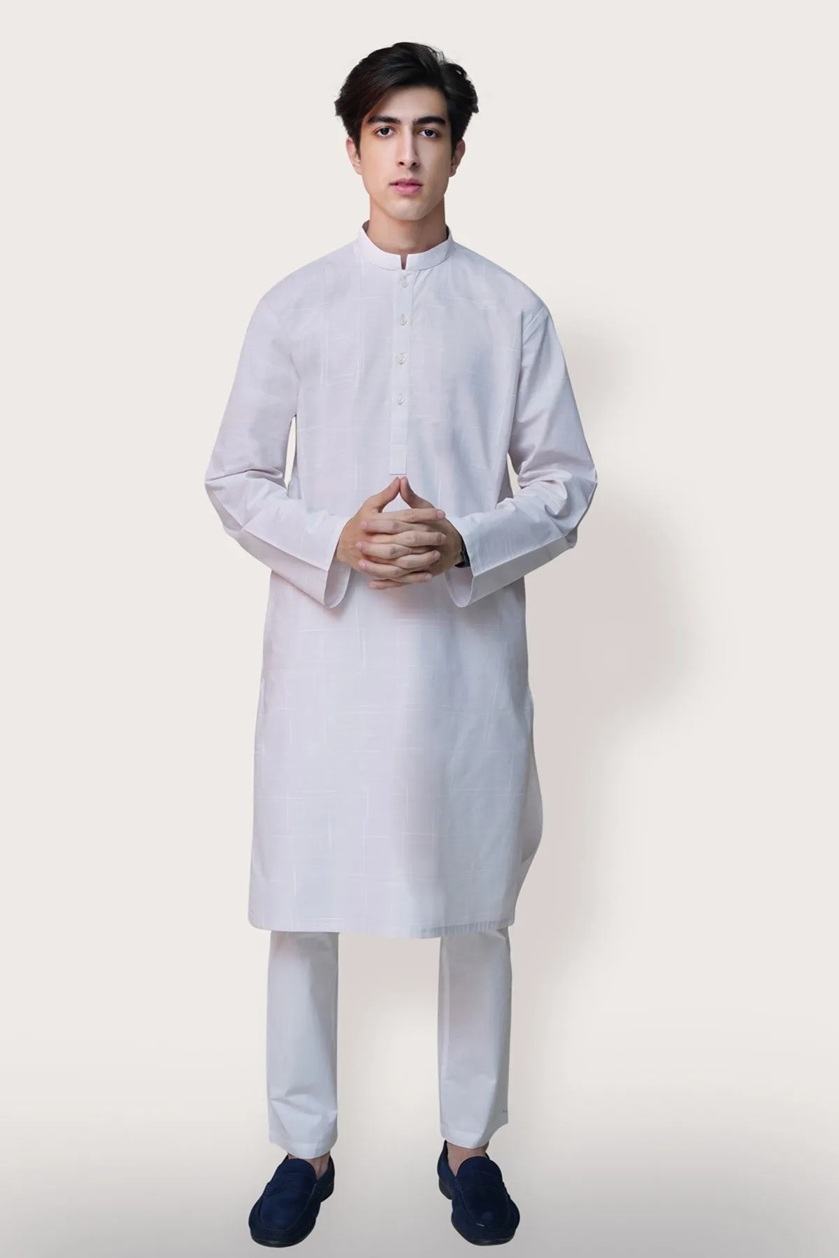 Beige Cotton Kurta