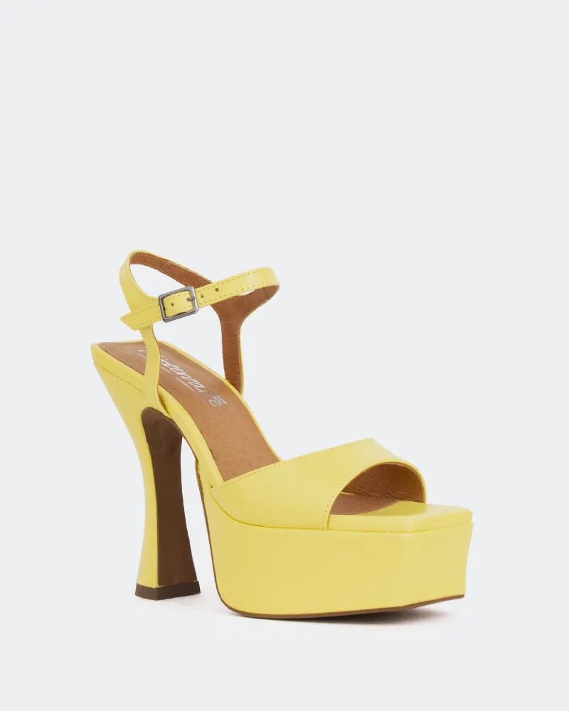 Betsey Yellow Leather/Cuir Jaune