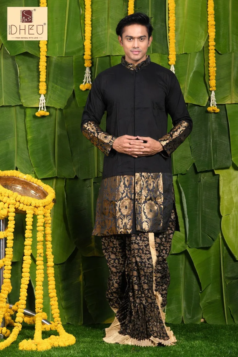 Bikramaditya - Dheu Designer Dhoti(Optional)Kurta Set