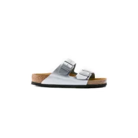 Birkenstock Arizona Birko-Flor Silver Sandals