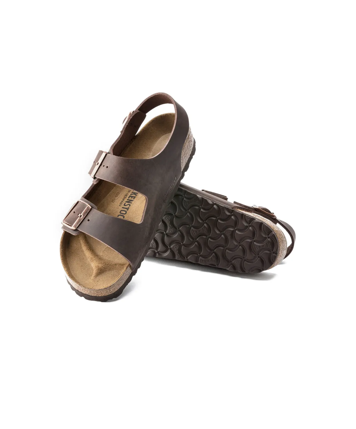 Birkenstock Milano Oiled Leather Habana Sandals