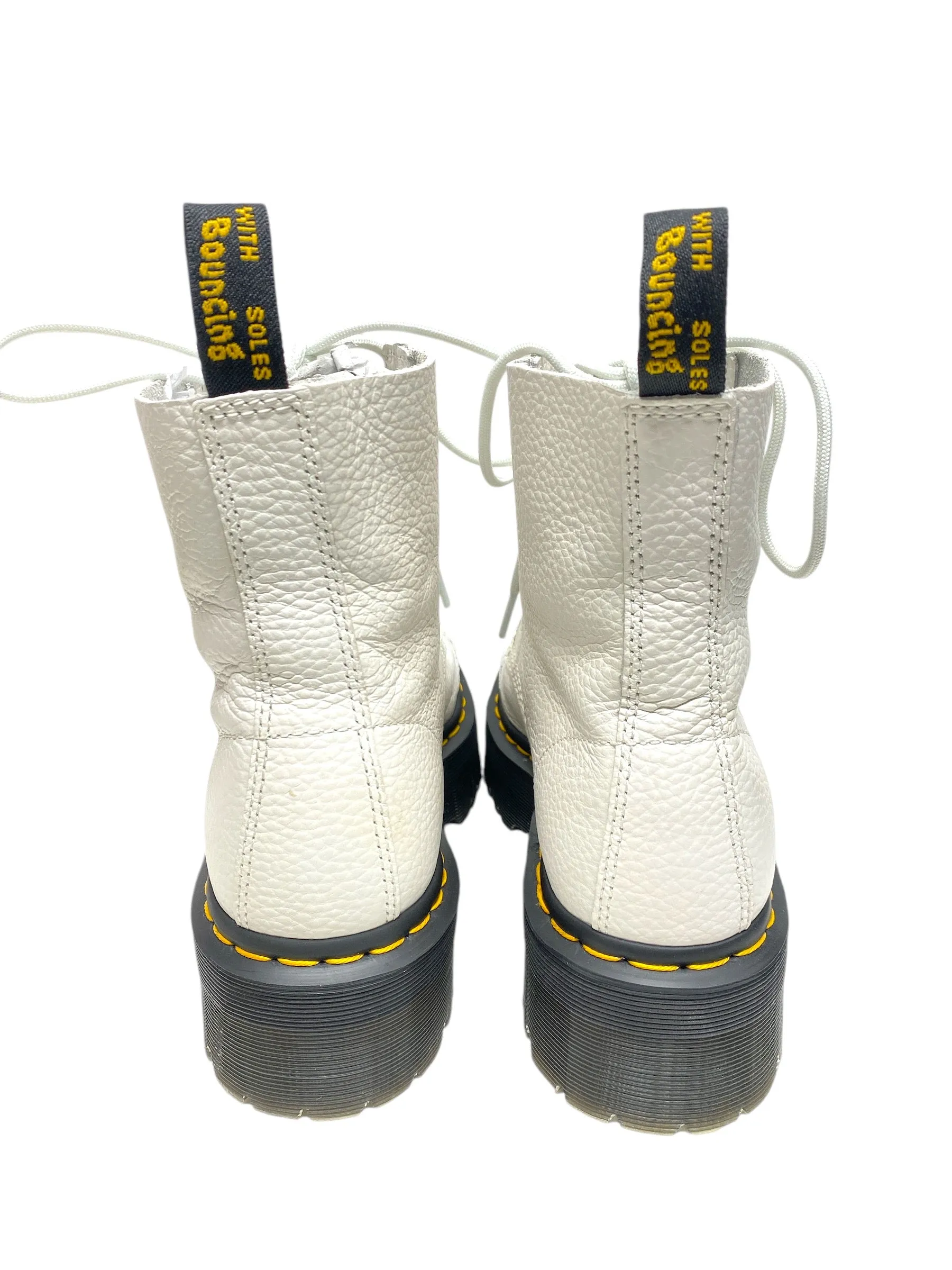 Boots Combat By Dr Martens In White, Size: 9