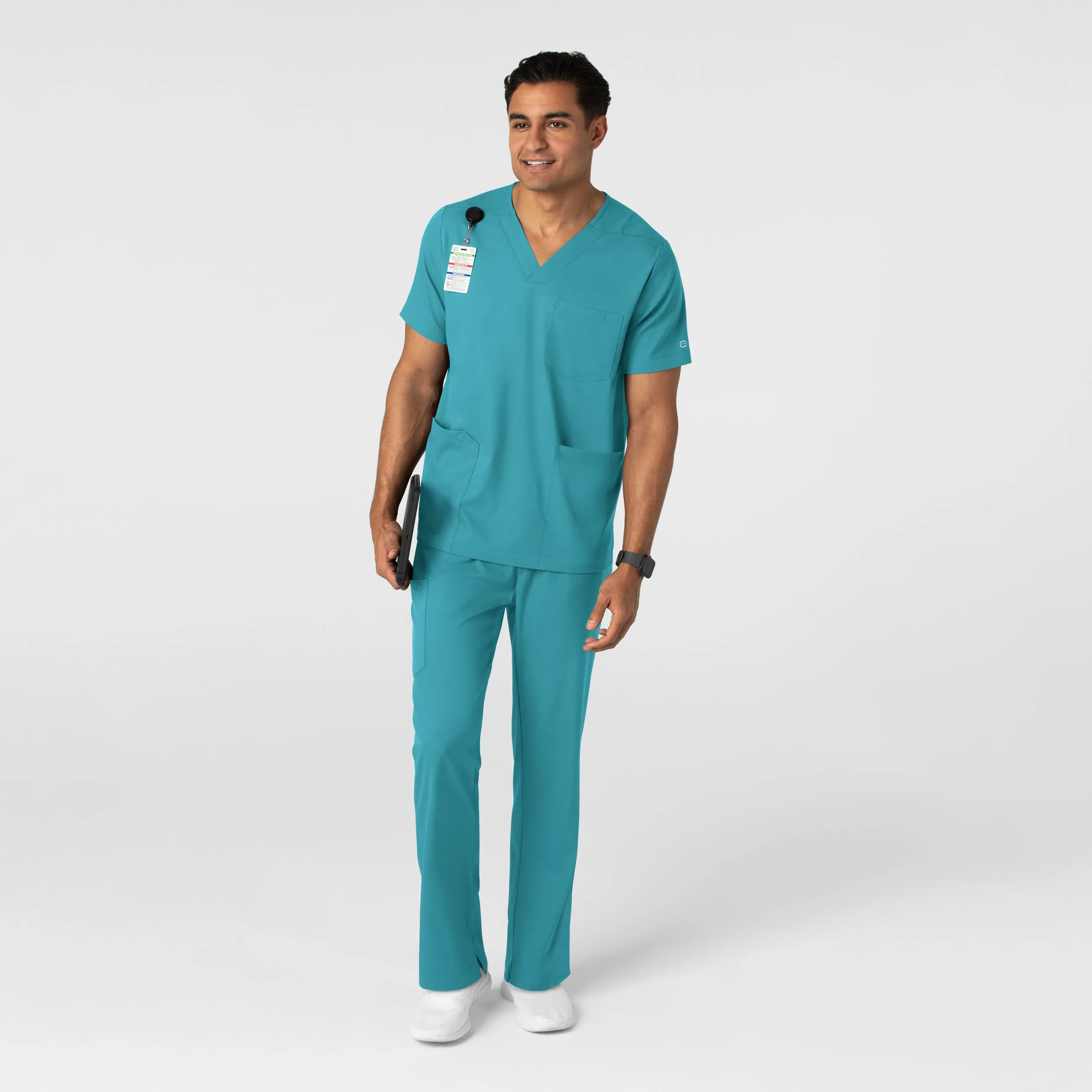 Boundless Men's Straight Leg Scrub Pant - Teal