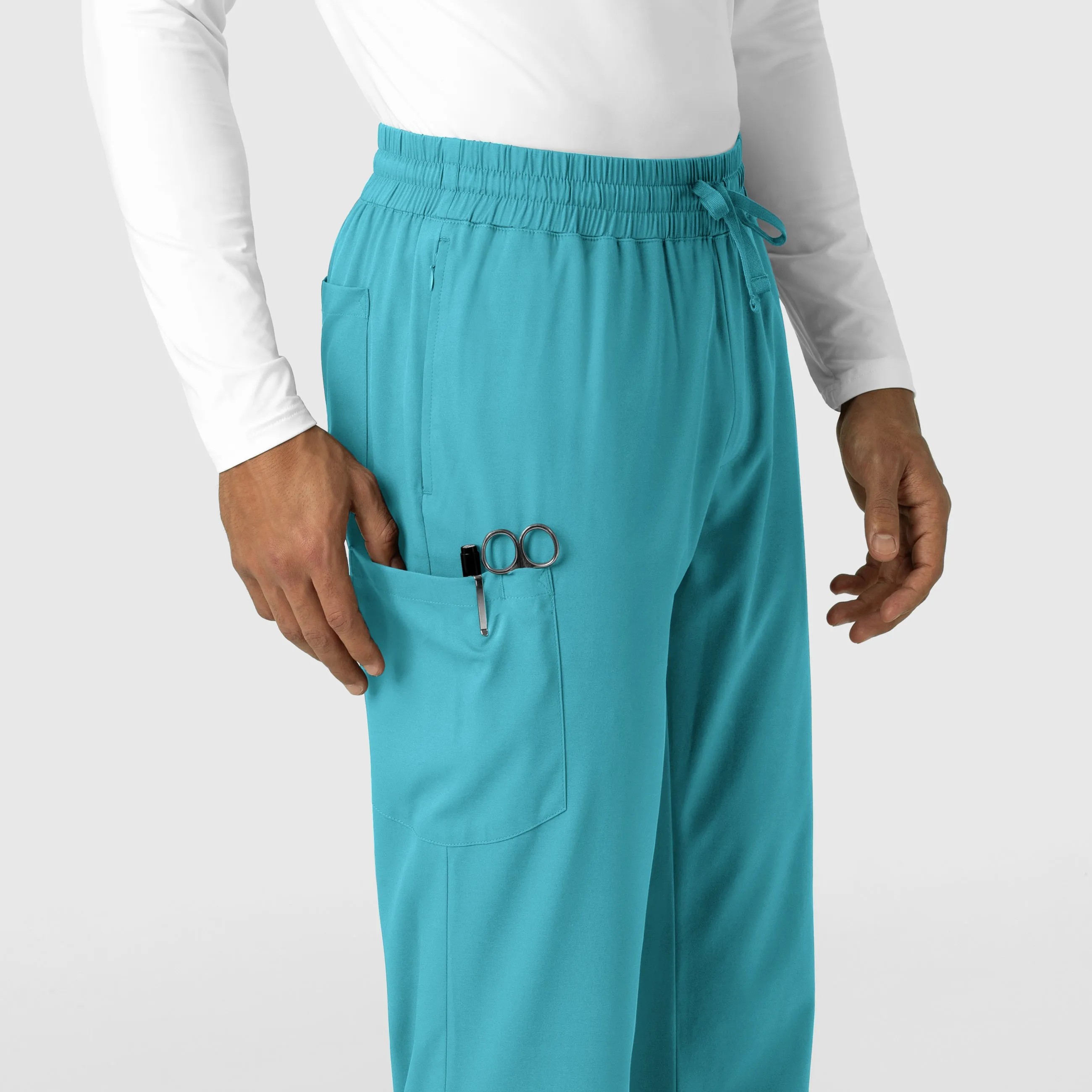 Boundless Men's Straight Leg Scrub Pant - Teal