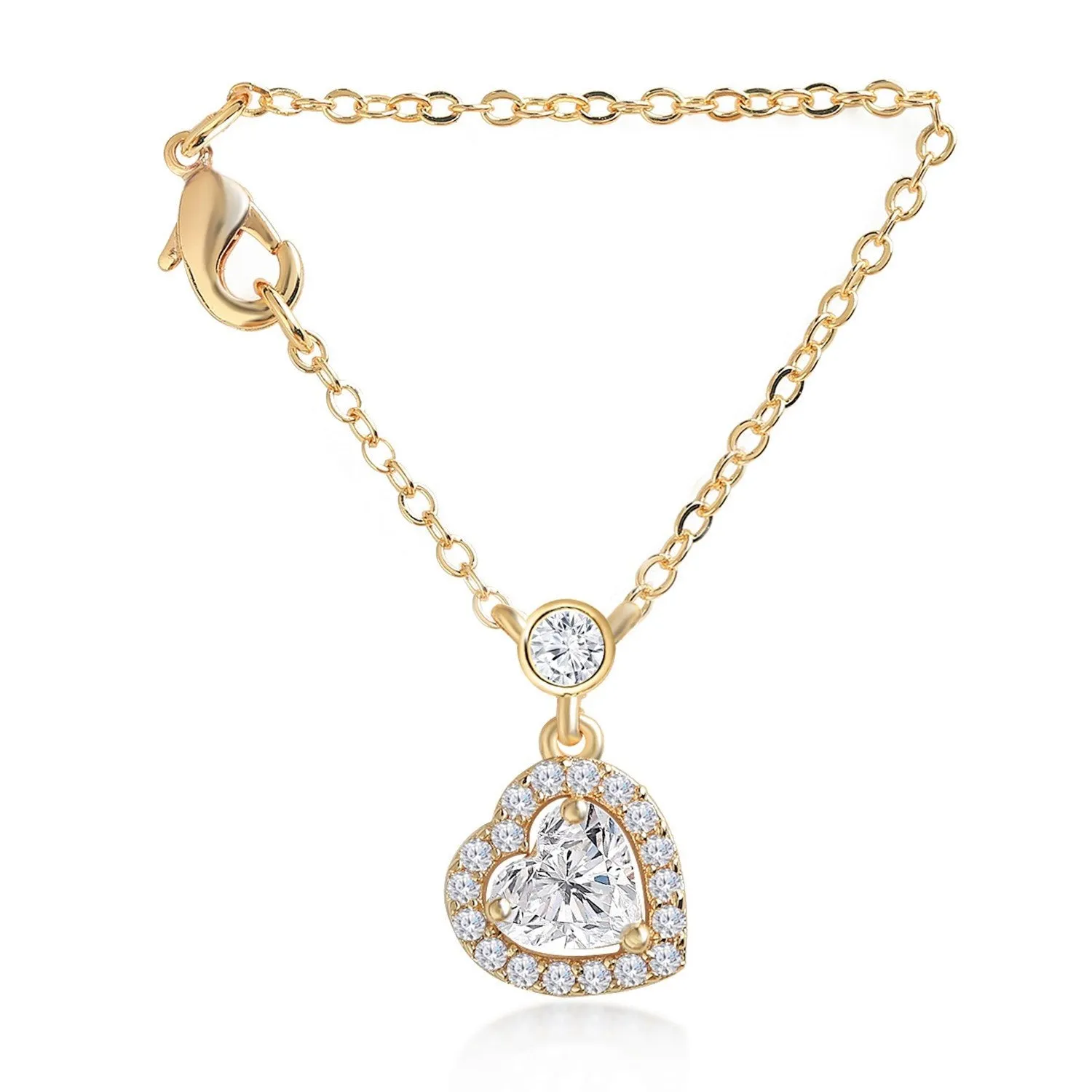 Brass 18k Rose Gold St Valentine Watch Charm For Women