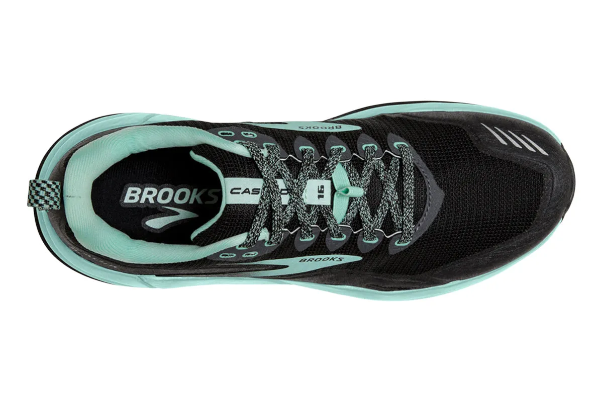 Brooks Cascadia 16 B Ebony/Black/Gecko Womens