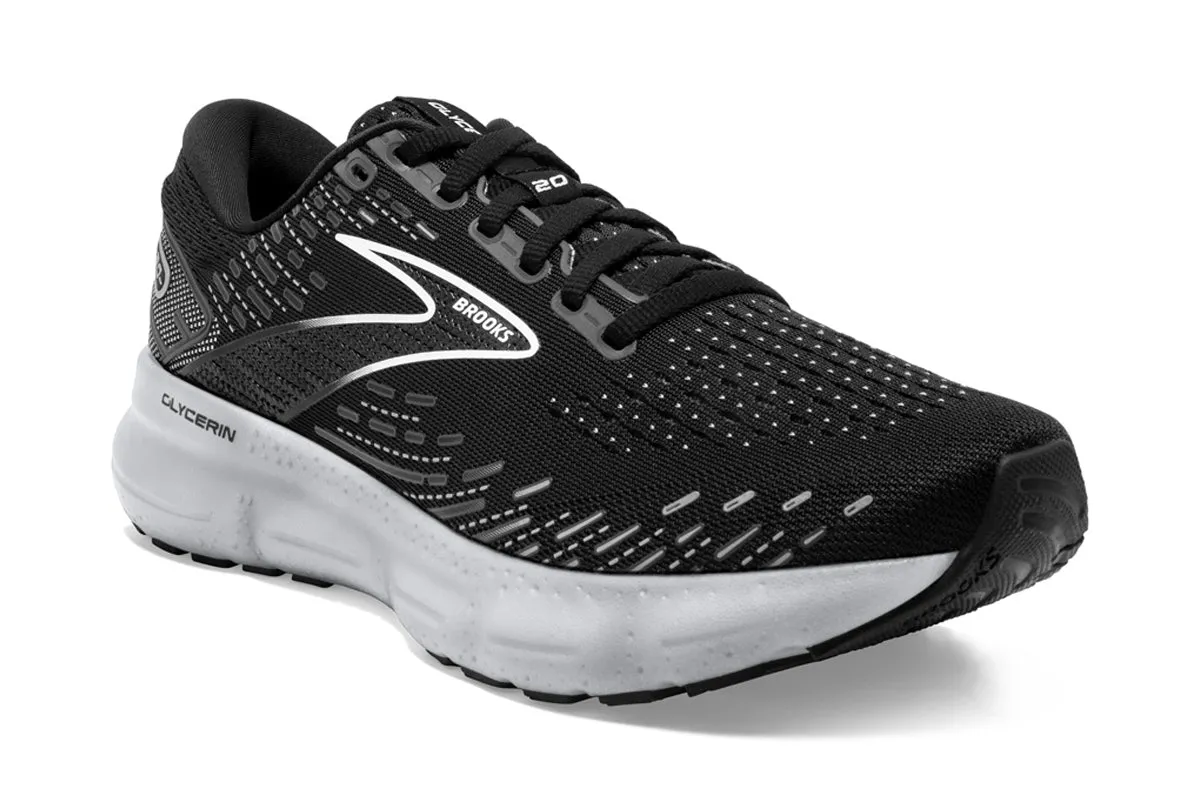 Brooks Glycerin 20 B Black/White Womens