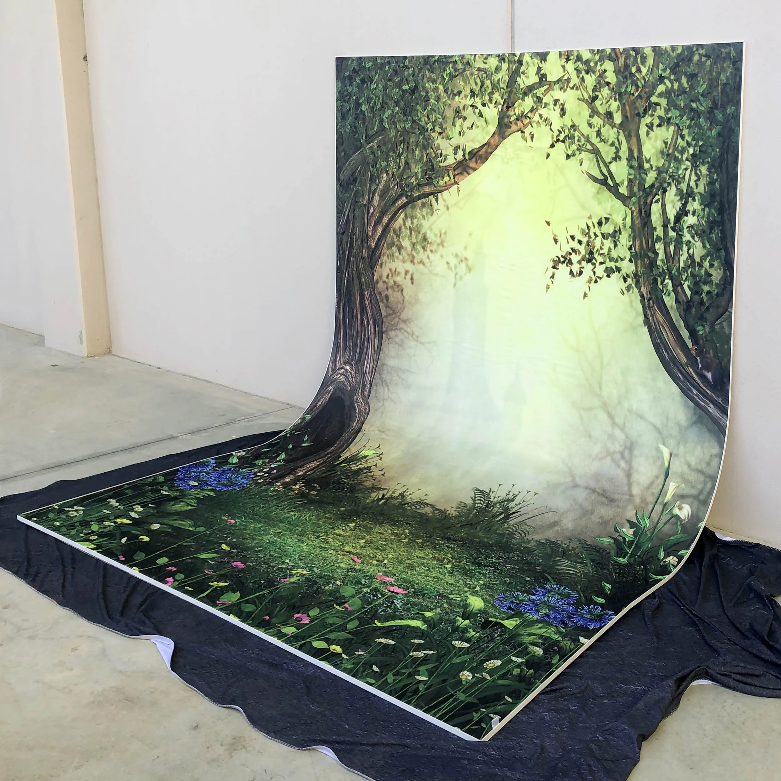 C5 Jungle Fabric Skin for the Easiframe Curved Cyclorama System Standard Frame (Made To Order)