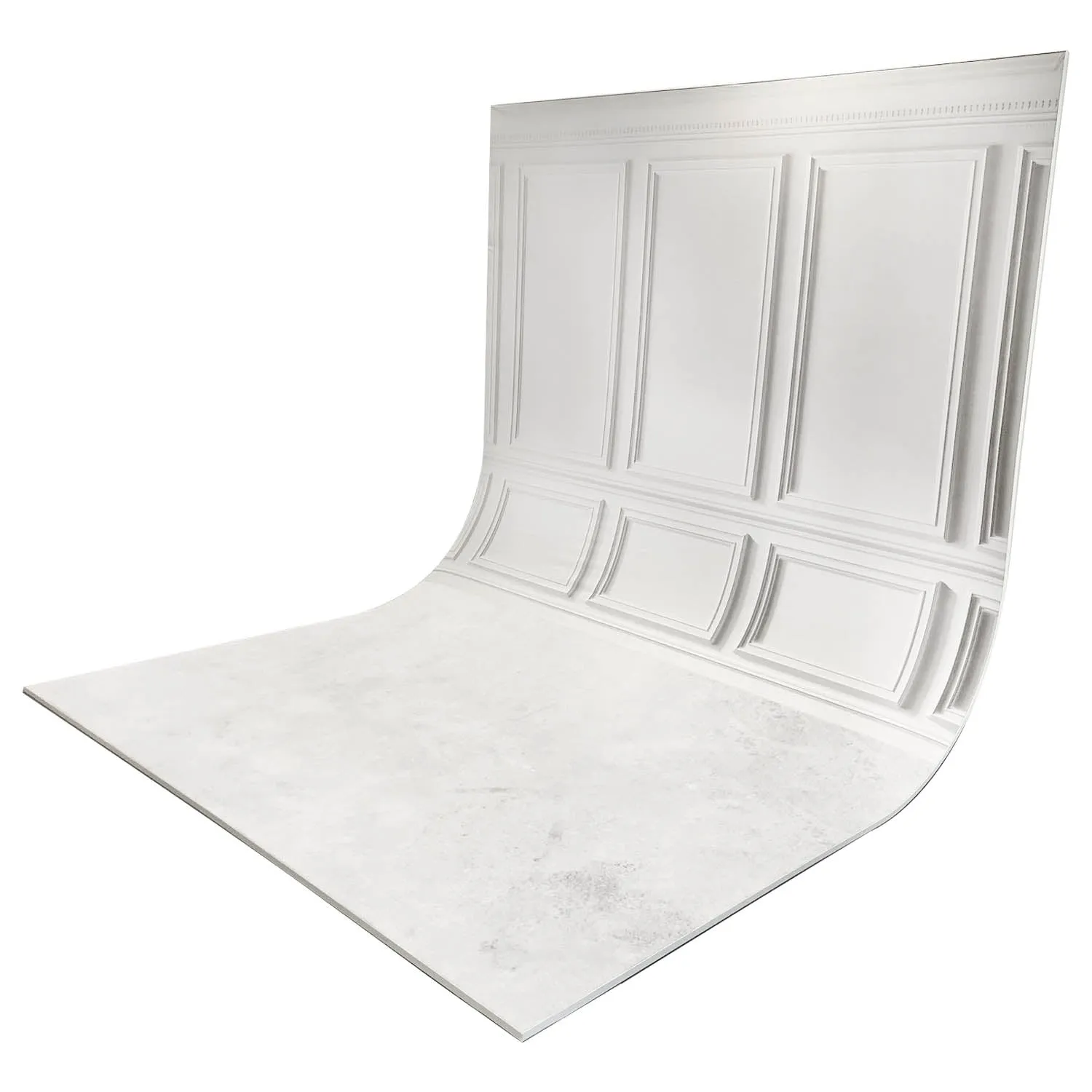 C54 Cement Floor Panelled Wall Fabric Skin for the Easiframe Curved Cyclorama System Standard Frame (Made To Order)