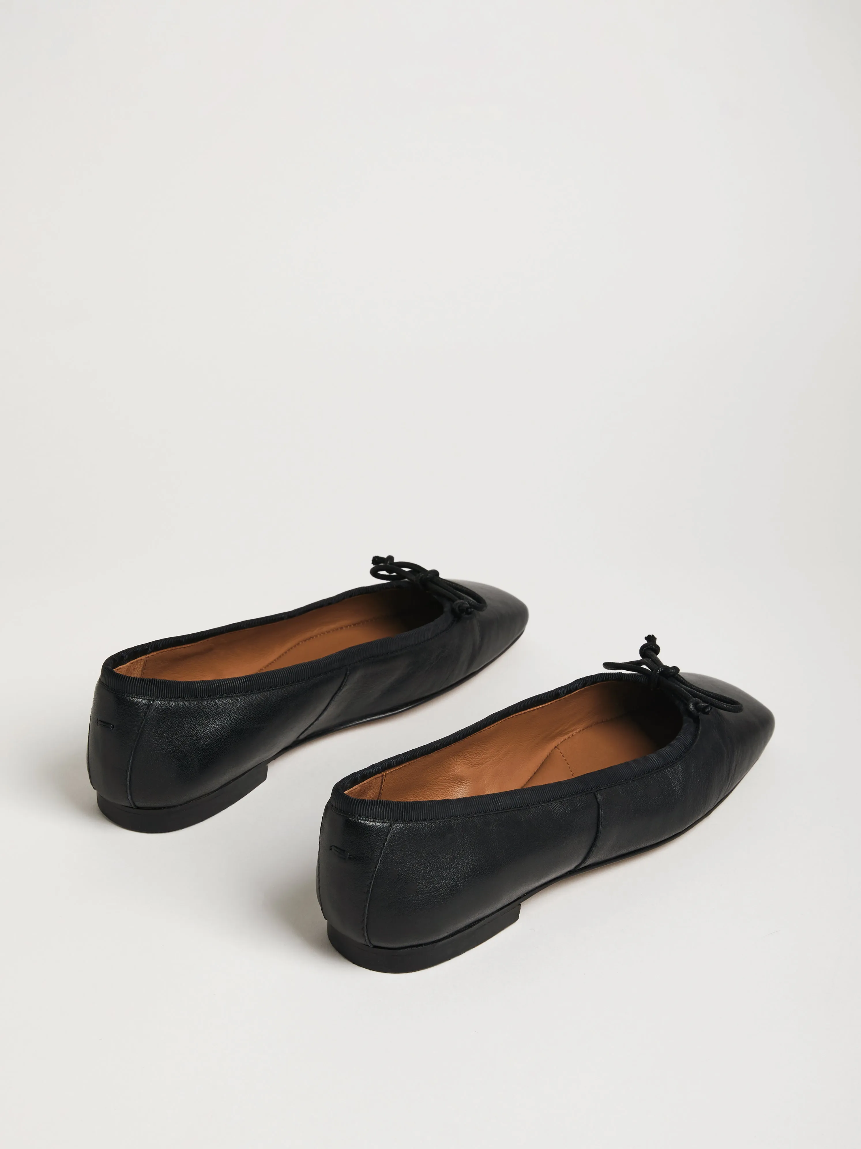 Chiswick Leather Ballerinas | Black