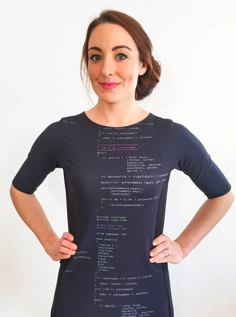 Code Poetry Dress