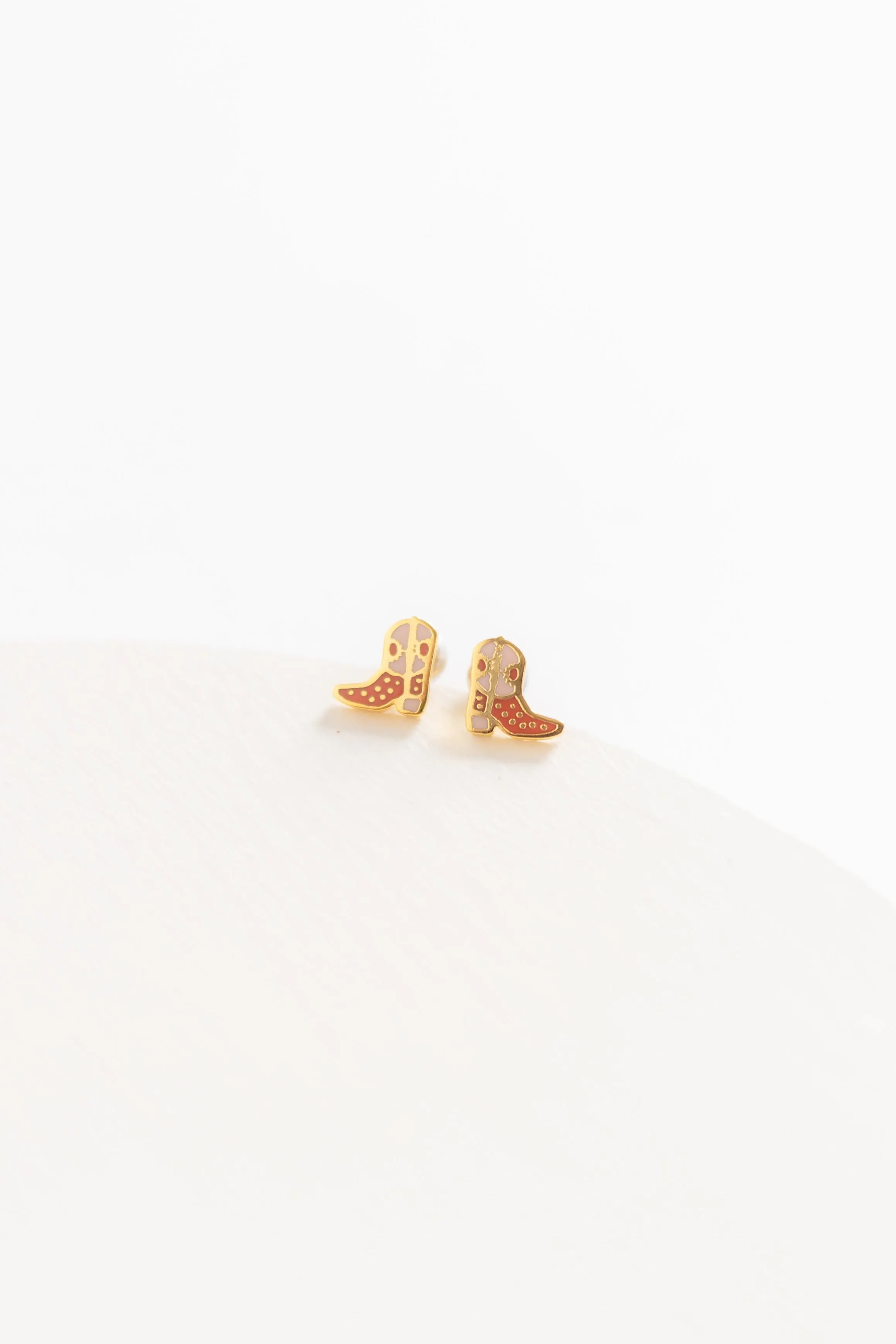 Cove Cowboy Boots Stud Earrings