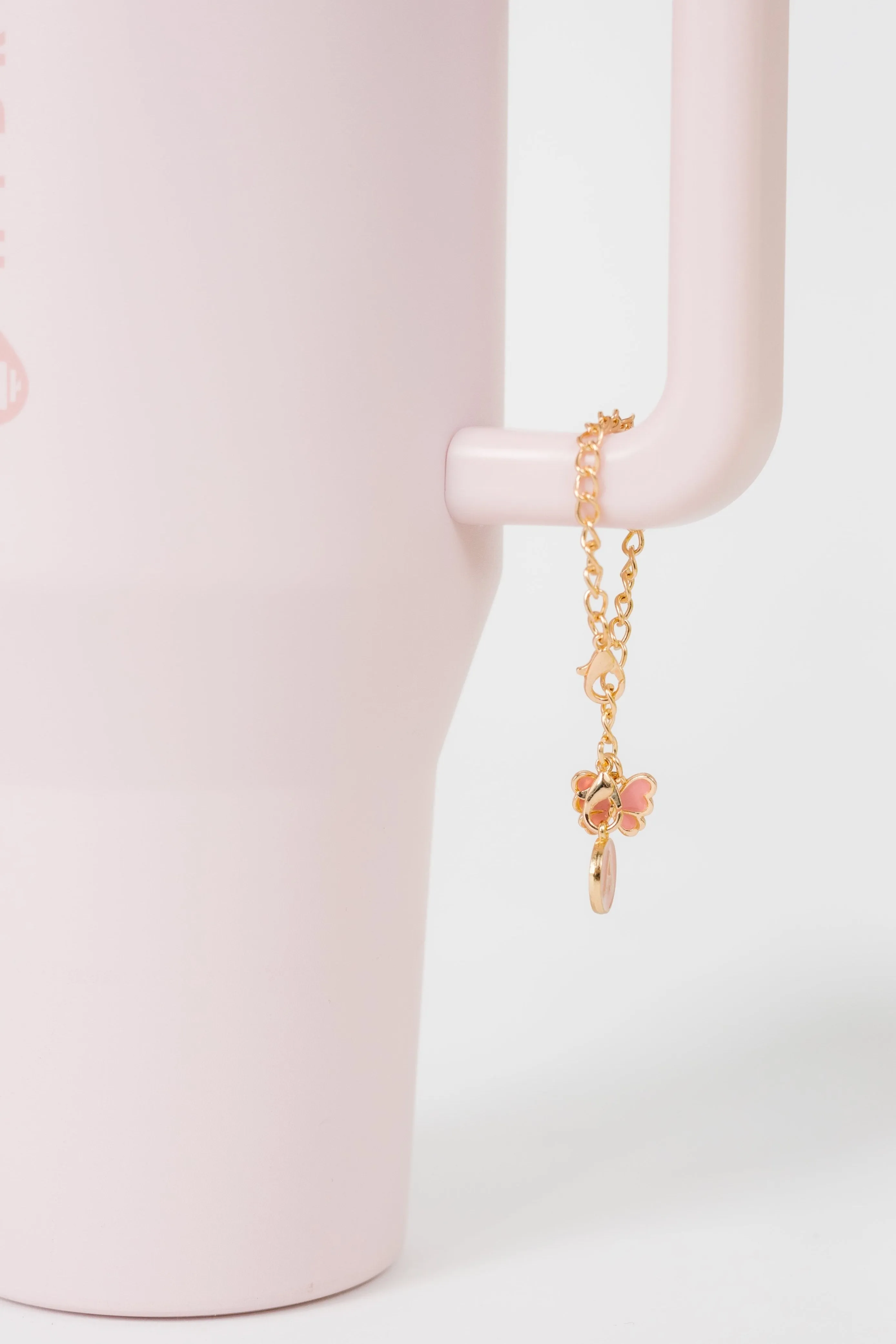 Cove Tumbler Initial & Butterfly Chain