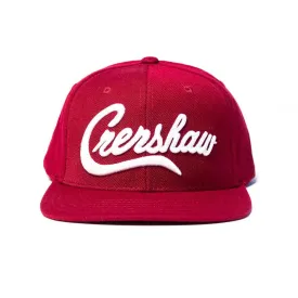 Crenshaw Limited Edition Snapback - Burgundy/White