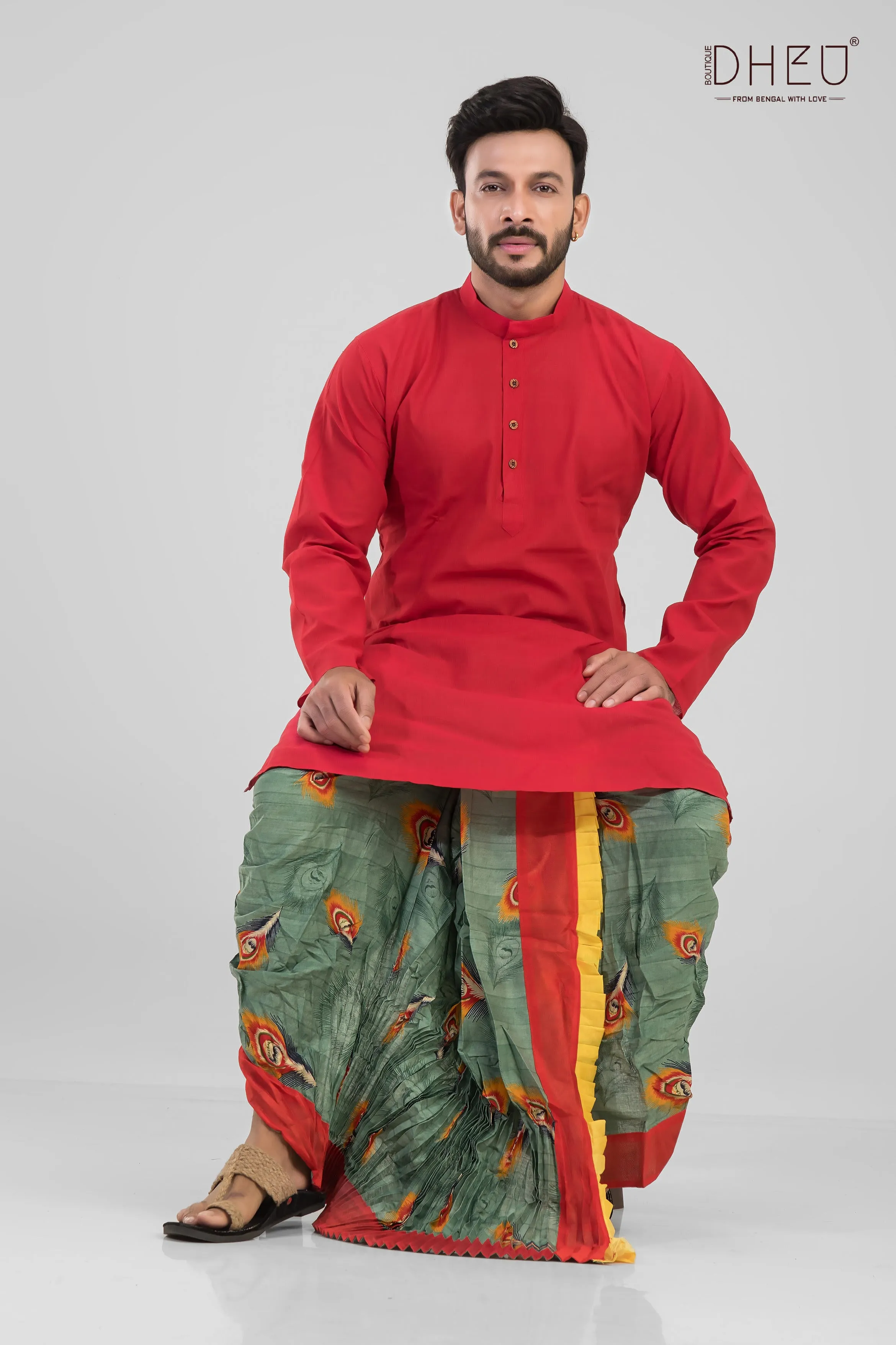 Dheu's Exclusive - Designer Dhoti & Kurta Set