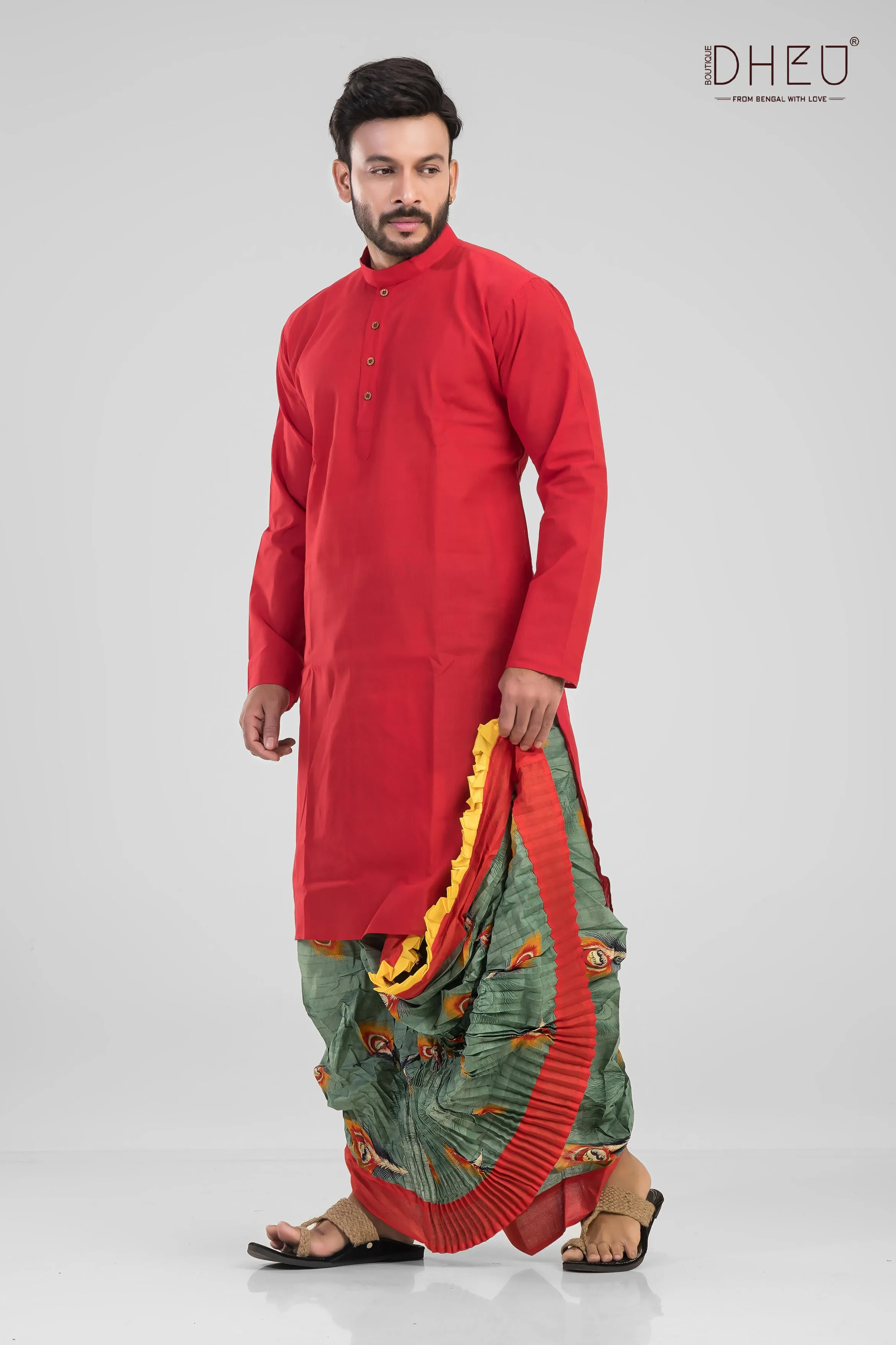 Dheu's Exclusive - Designer Dhoti & Kurta Set