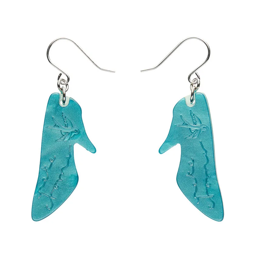 Erstwilder x Pete Cromer Fairy Tales - If the Shoe Fits Drop Earrings