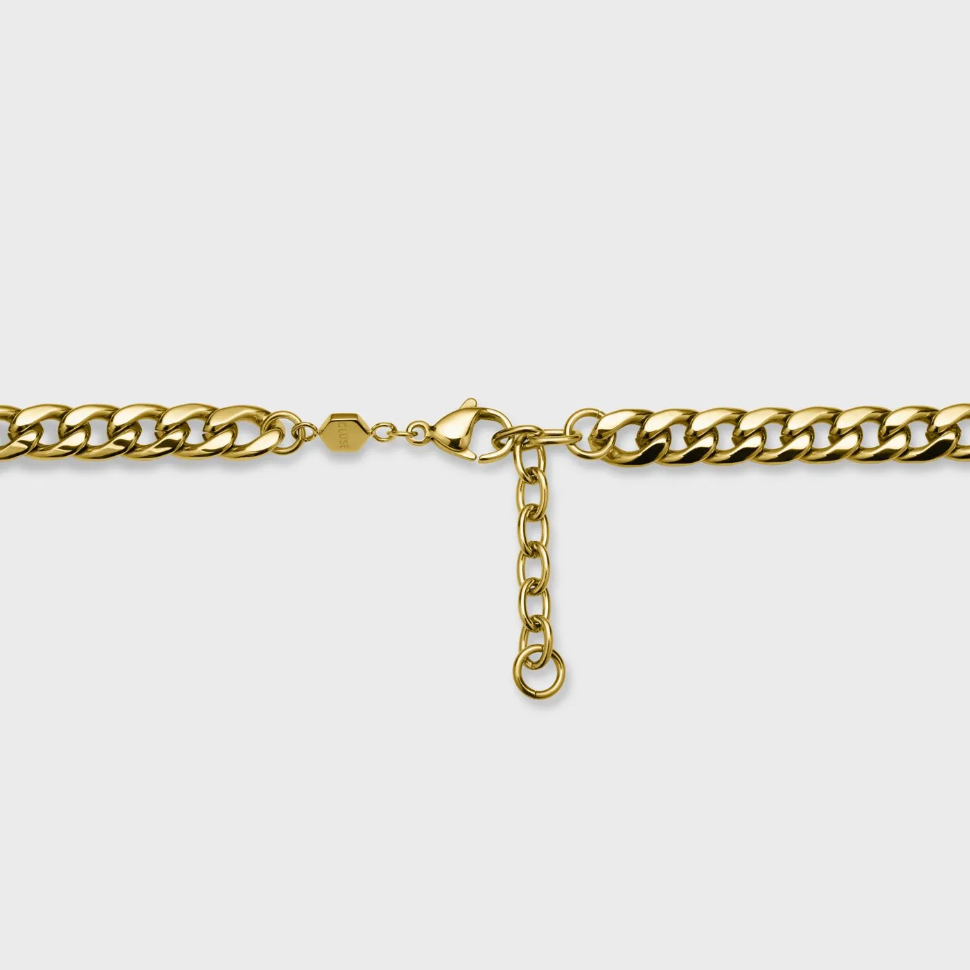 Essentielle Necklace Flat Curb Chain Gold Colour