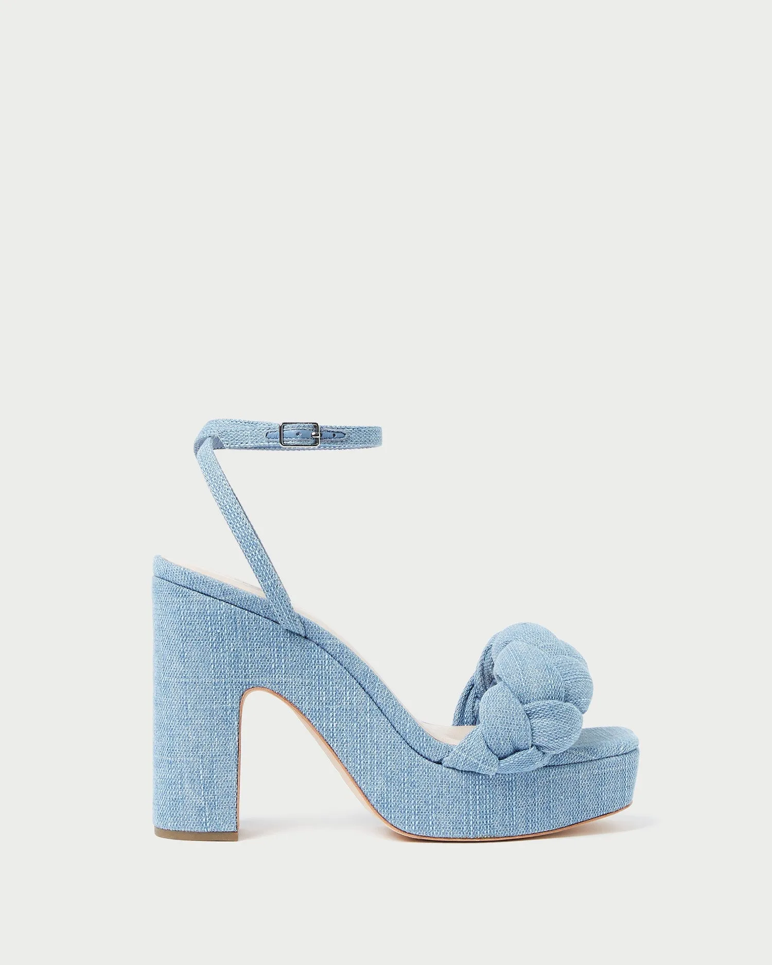 Fae Blue Denim Platform Heel