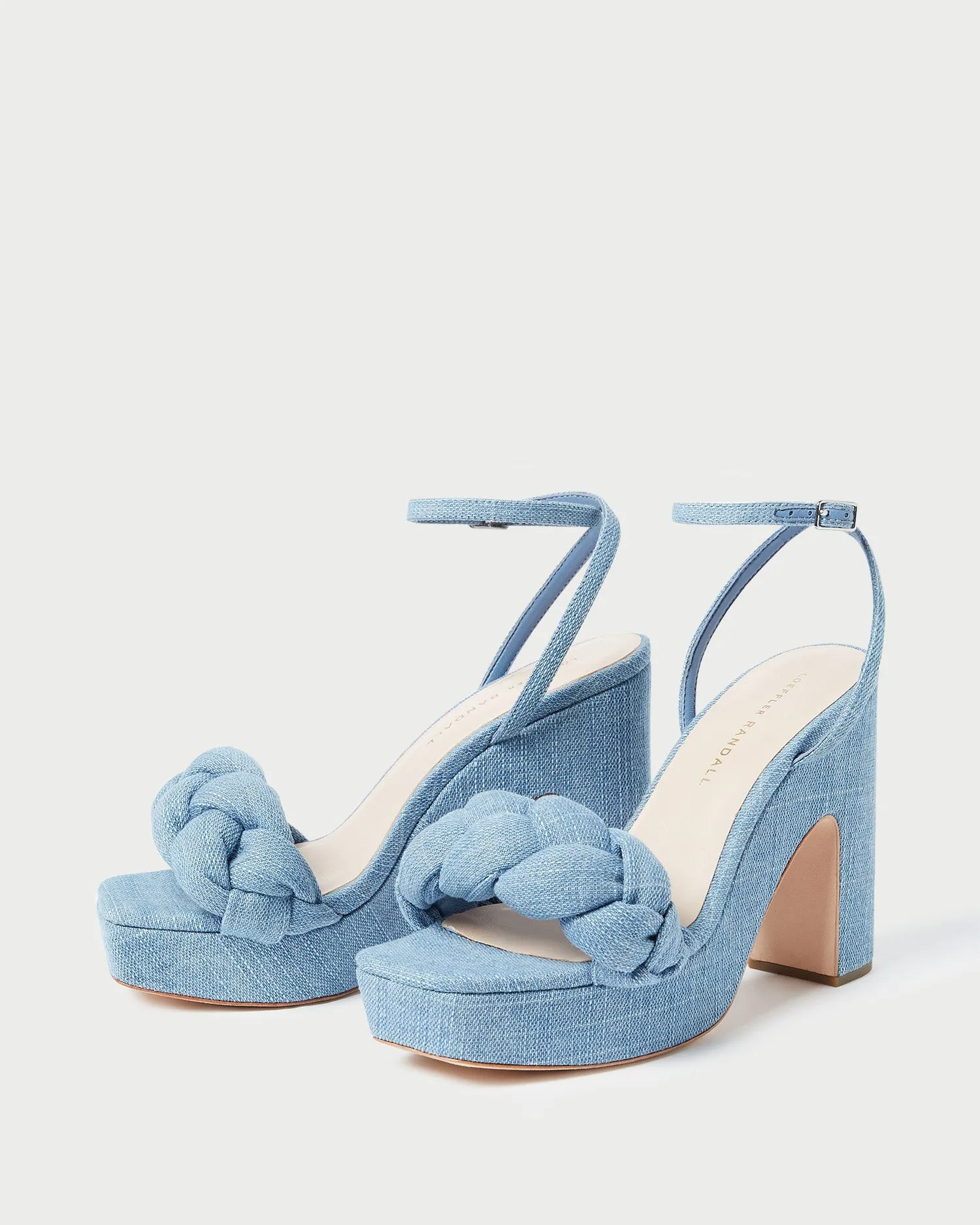 Fae Blue Denim Platform Heel