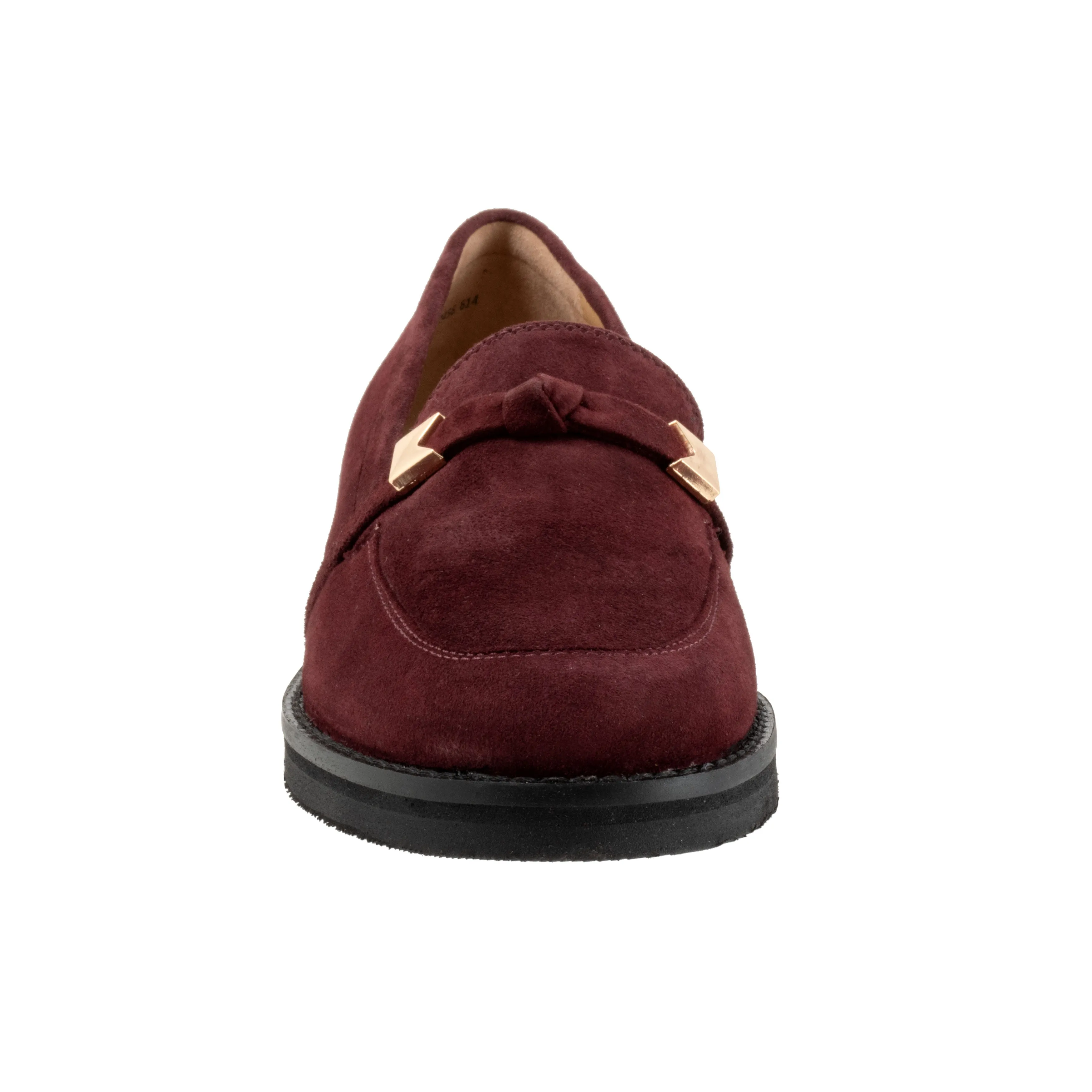 Femi Oxblood Red Suede Loafer Shoes