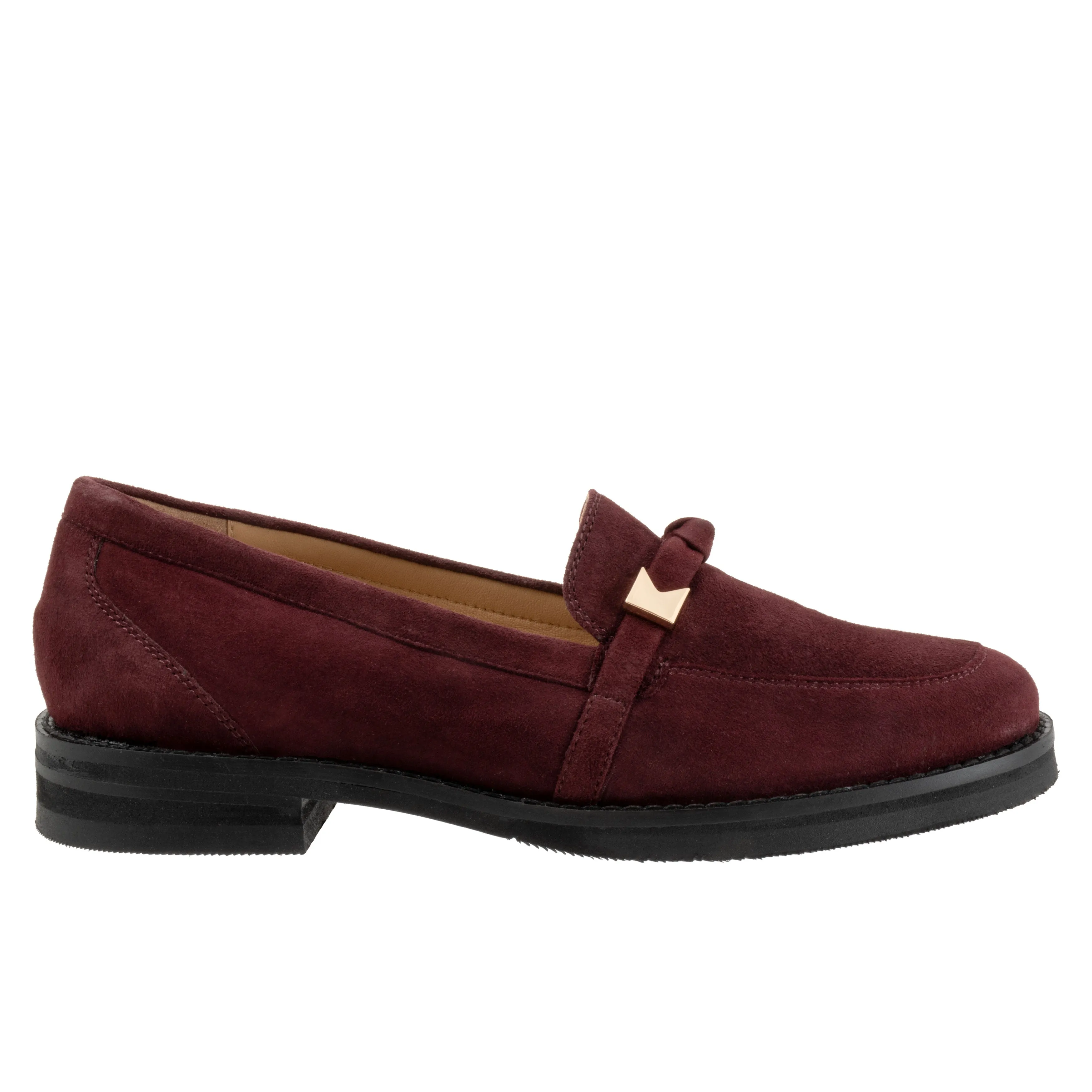 Femi Oxblood Red Suede Loafer Shoes