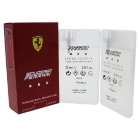 FERRARI RED FRAGRANCE REFILL FOR HARD CASE BY FERRARI FOR MEN - 2 X  Eau De Toilette SPRAY (REFILL)