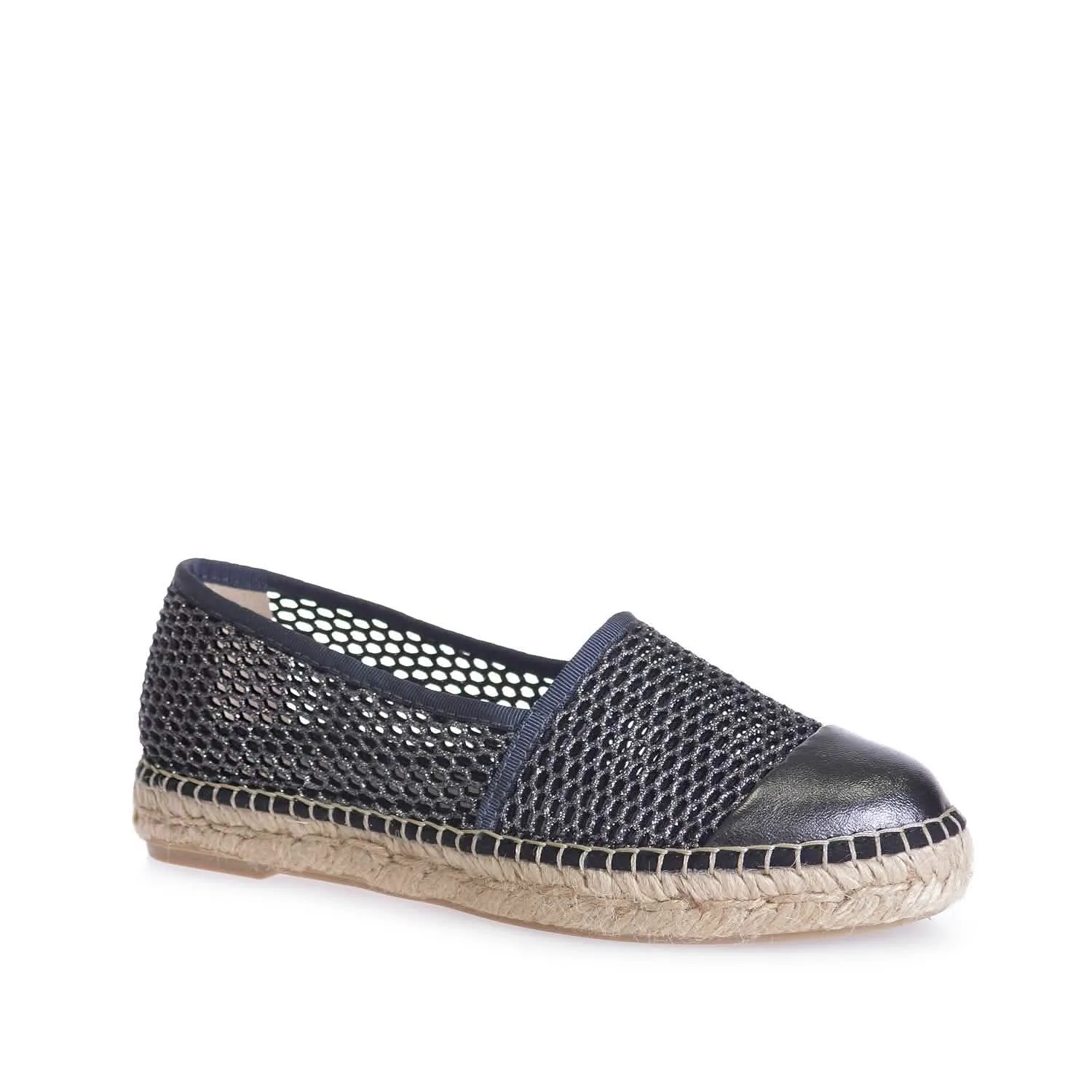 Glitter Cotton Blend Wedge Espadrille for Women - Ronda-ZY