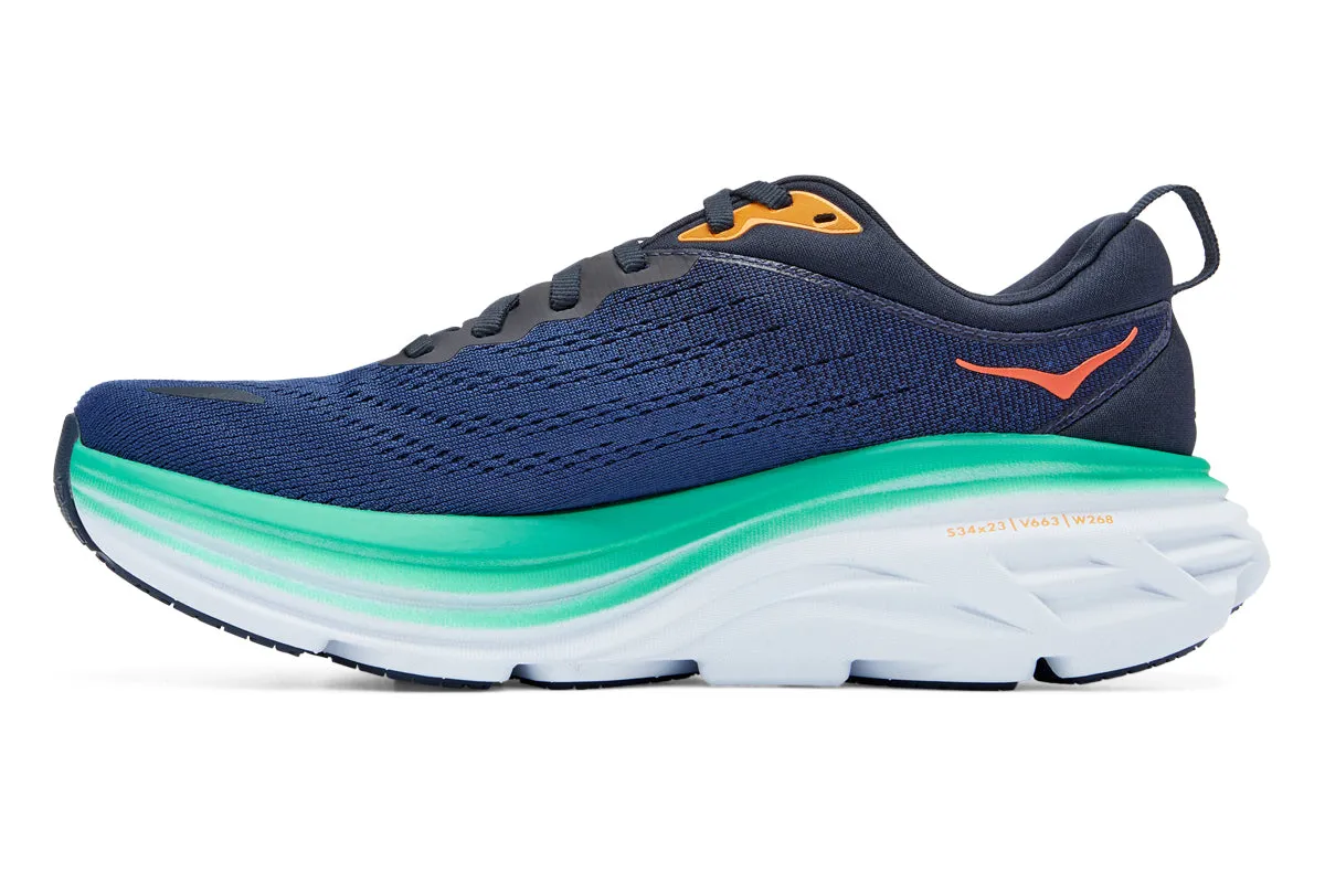 Hoka Bondi 8 B Outer Space / Bellwether Blue Womens