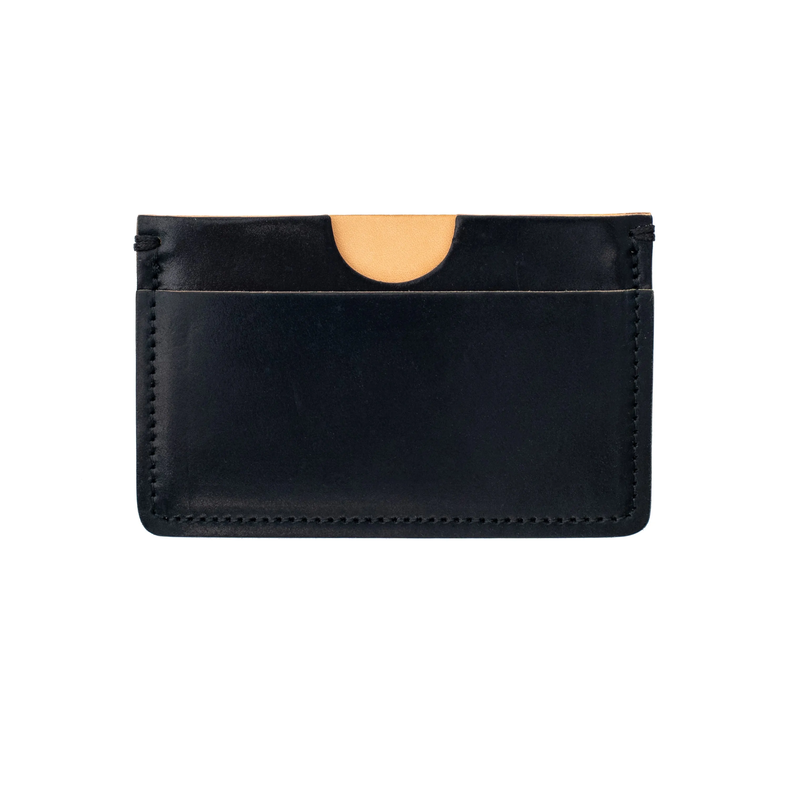 Houghton Card Holder - Black Horween Shell Cordovan